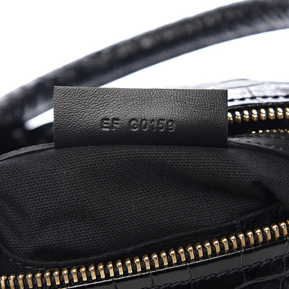 Givenchy Calfskin Crocodile Embossed Small Pandora Black 6 of 9
