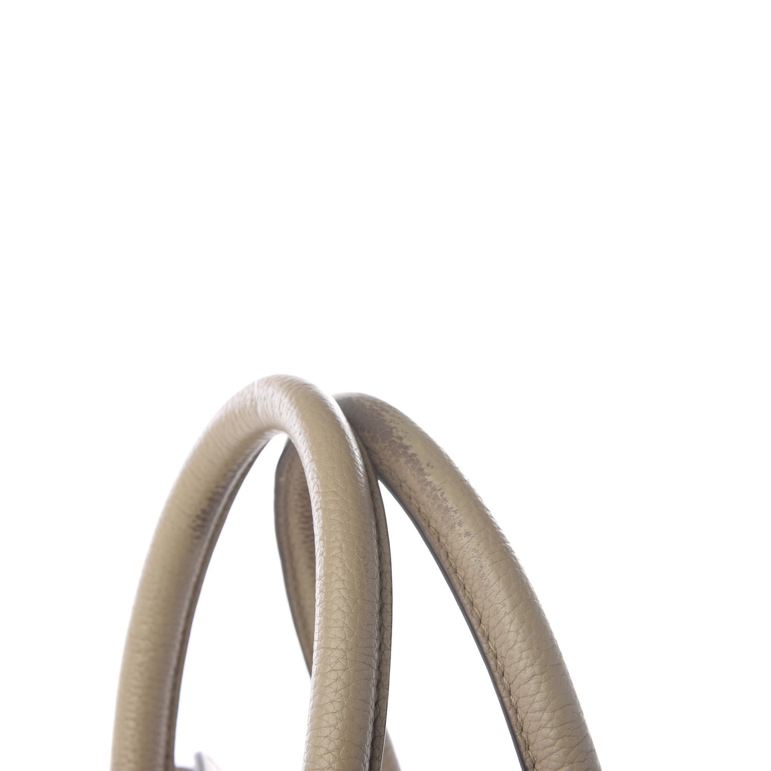 Celine Drummed Calfskin Mini Luggage Taupe 10 of 11