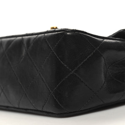 Chanel Lambskin Quilted Mini Square Flap Bag Black 10 of 13