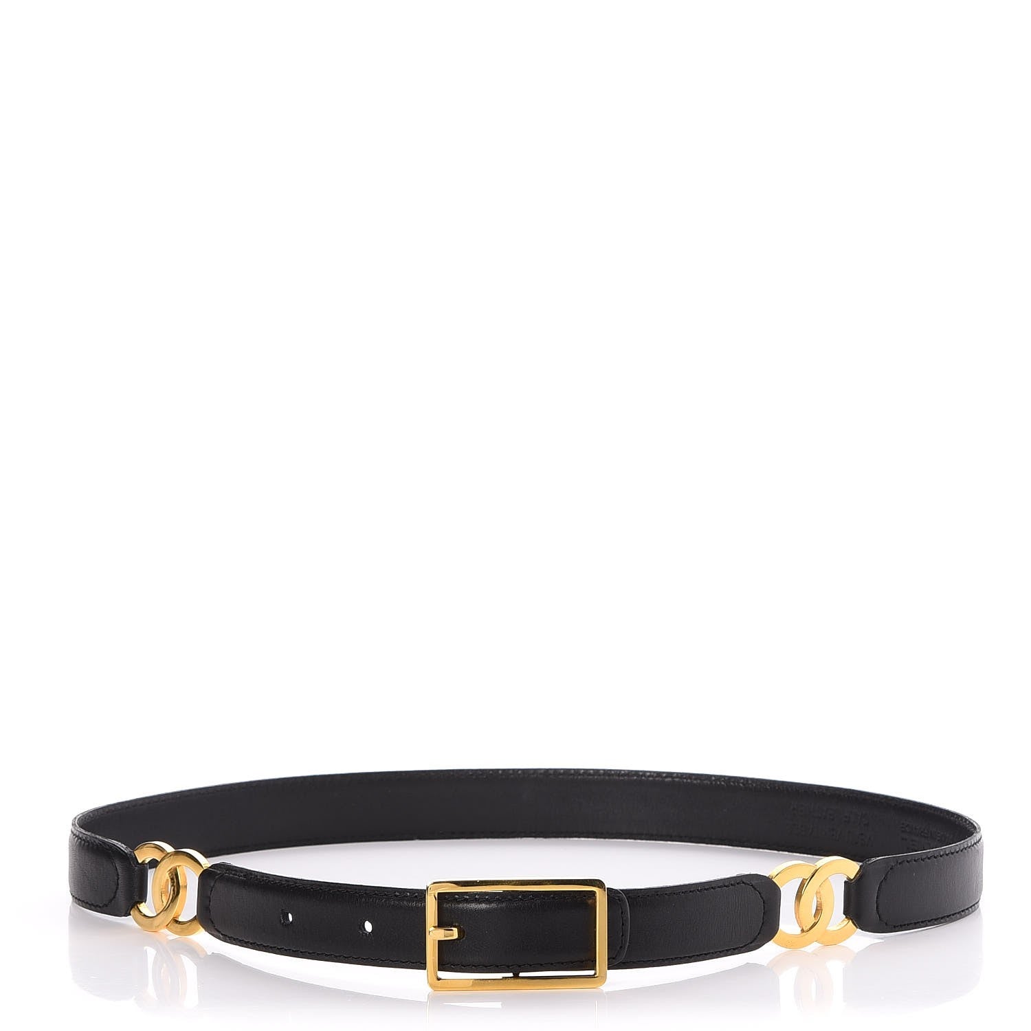 Chanel Lambskin CC Belt 65 26 Black 1 of 6