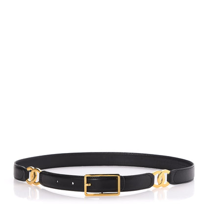 Chanel Lambskin CC Belt 65 26 Black 1 of 6