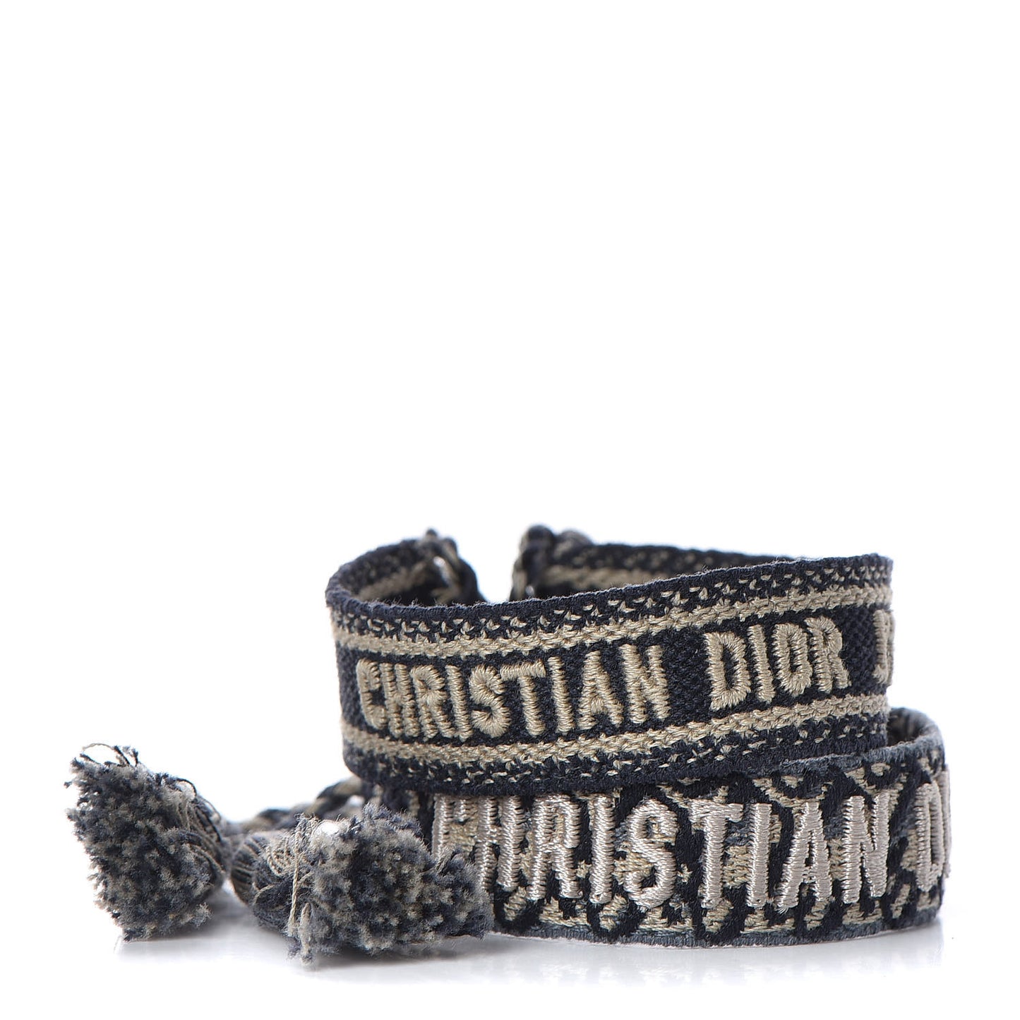 Woven Cotton J'Adior Friendship Bracelet Set Navy