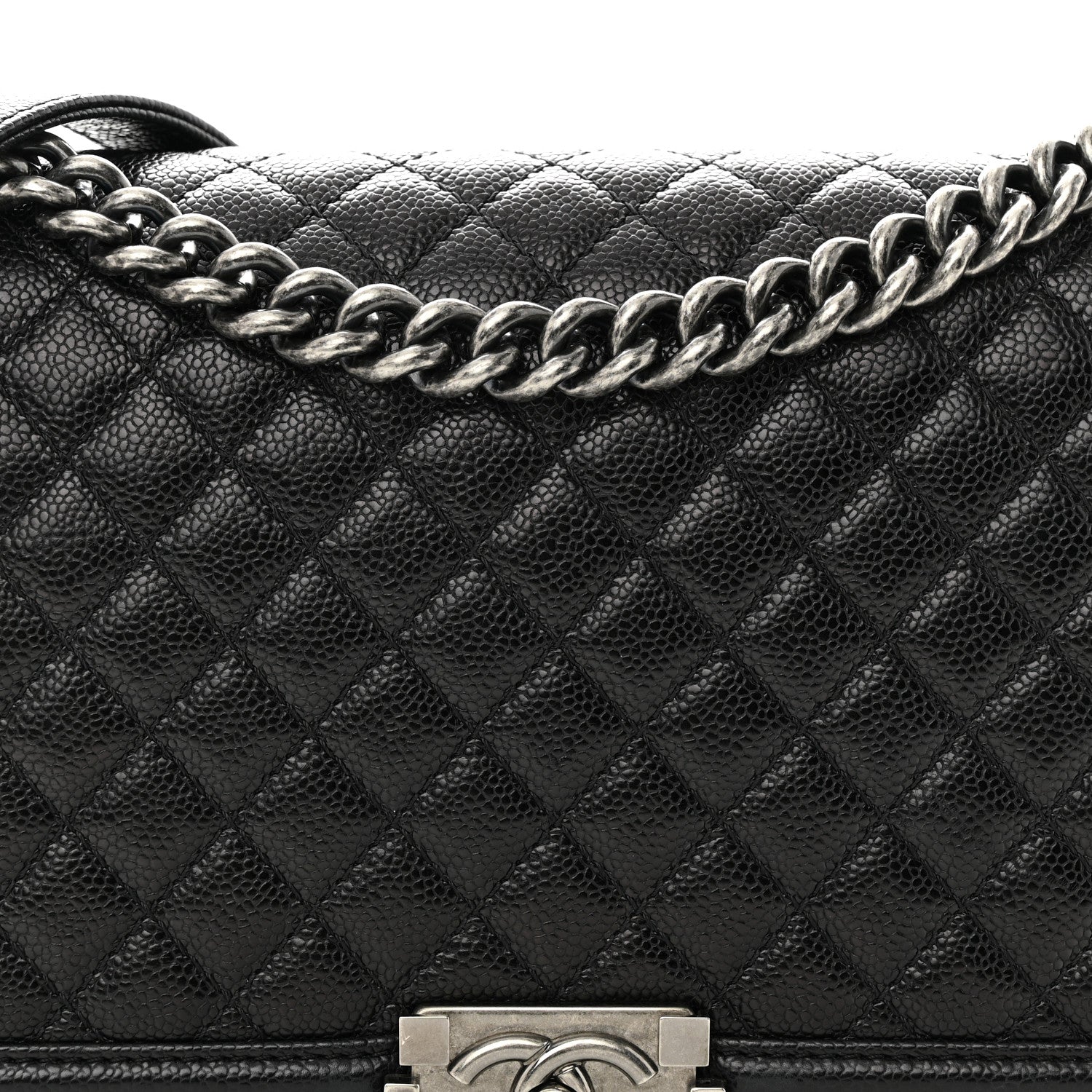 Chanel Caviar Quilted New Medium Boy Flap Black 8 of 10