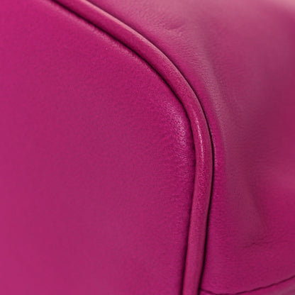 Hermes Milo Lambskin Tohubohu Pouch PM Rose Pourpre Bleu Saphir 9 of 11