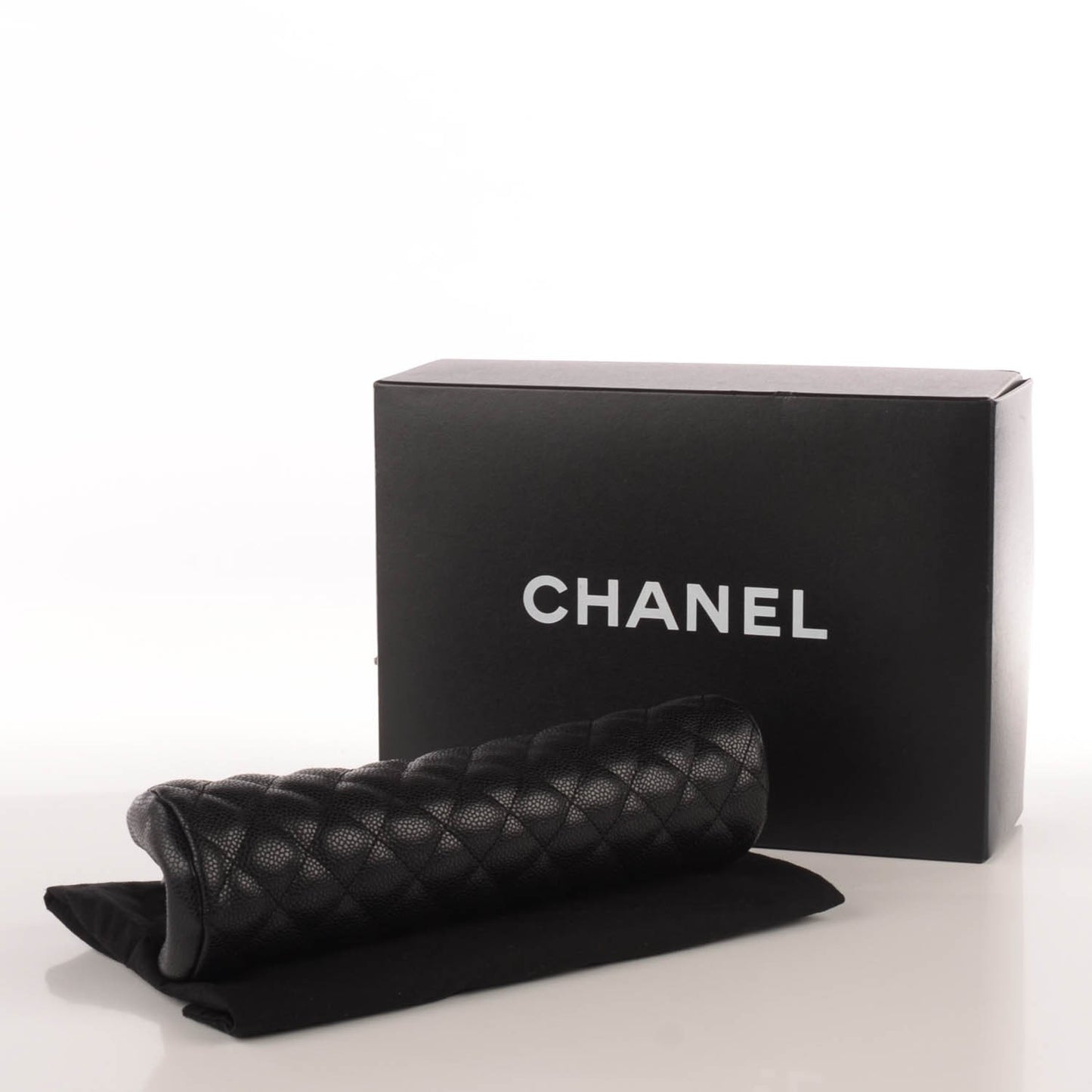 Caviar Quilted Timeless Clutch Black