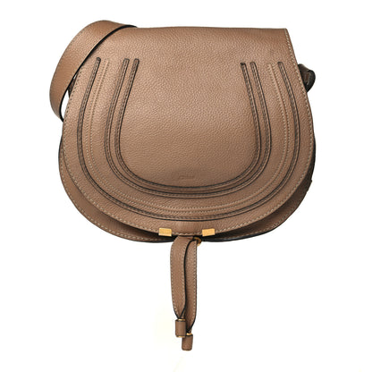 Chloe Calfskin Medium Marcie Round Crossbody Bag Nut 1 of 9