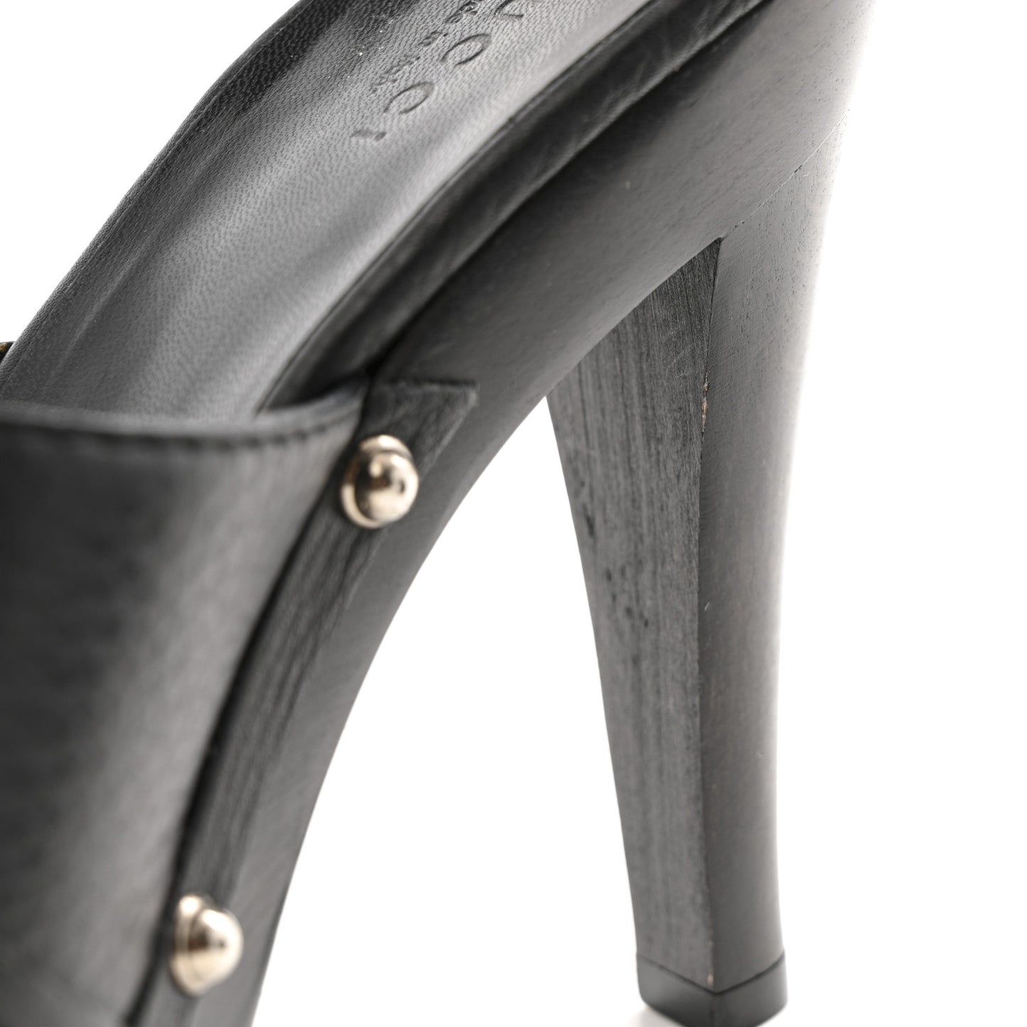 Cellarius Soft Calfskin Icon Bit 30/120mm Platform Clog Sandals 36 Black