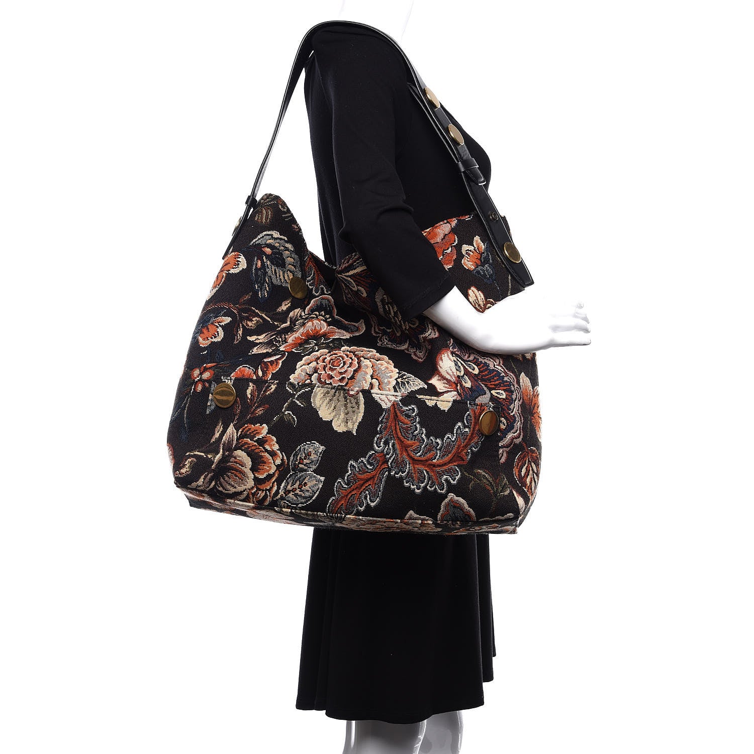 Stella McCartney Tapestry Big Bucket Bag Multicolor 2 of 11