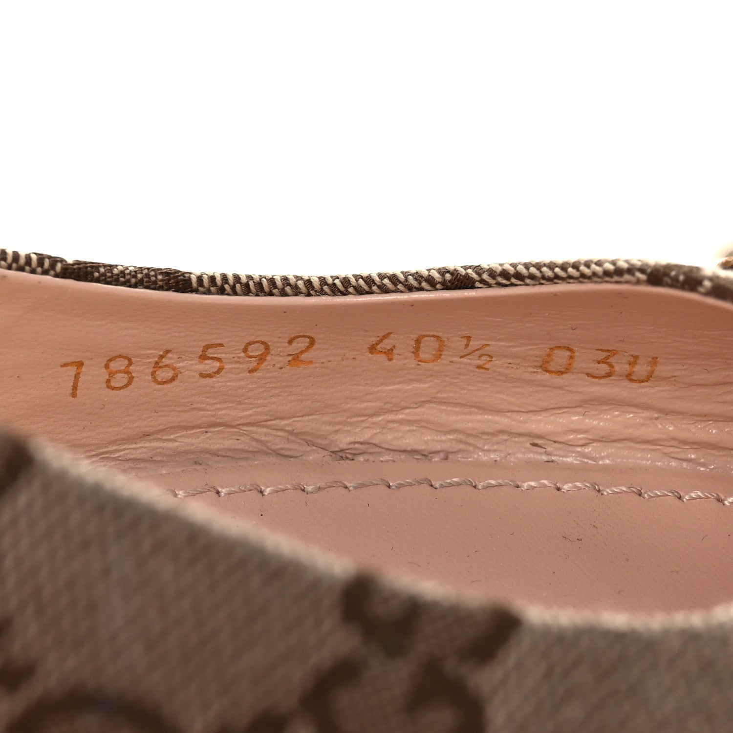 Gucci Monogram Horsebit Womens Slingback Ballet Flat 40.5 Beige Ebony Cocoa 10 of 11