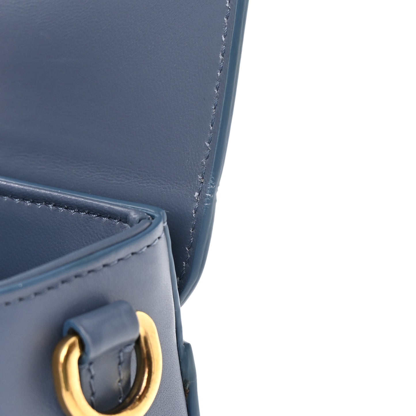 Box Calfskin 30 Montaigne Box Bag Blue