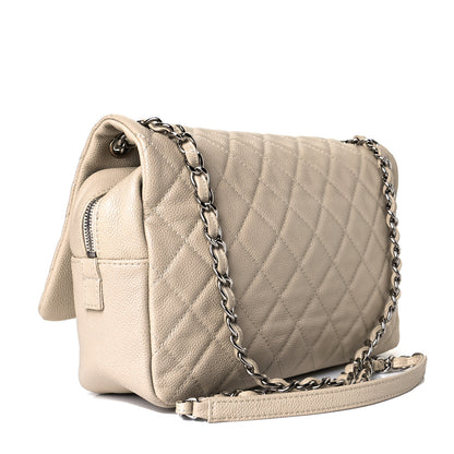 Chanel Caviar Quilted Jumbo Easy Flap Beige 3 of 7