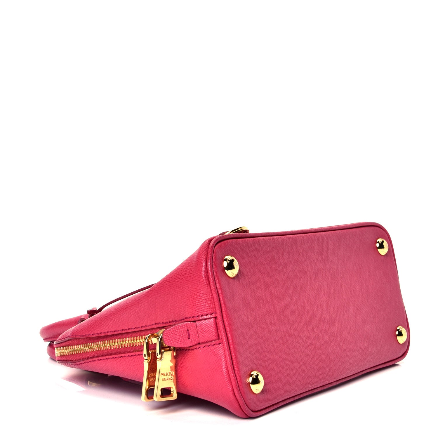 Prada Saffiano Lux Small Promenade Tote Peonia 3 of 4