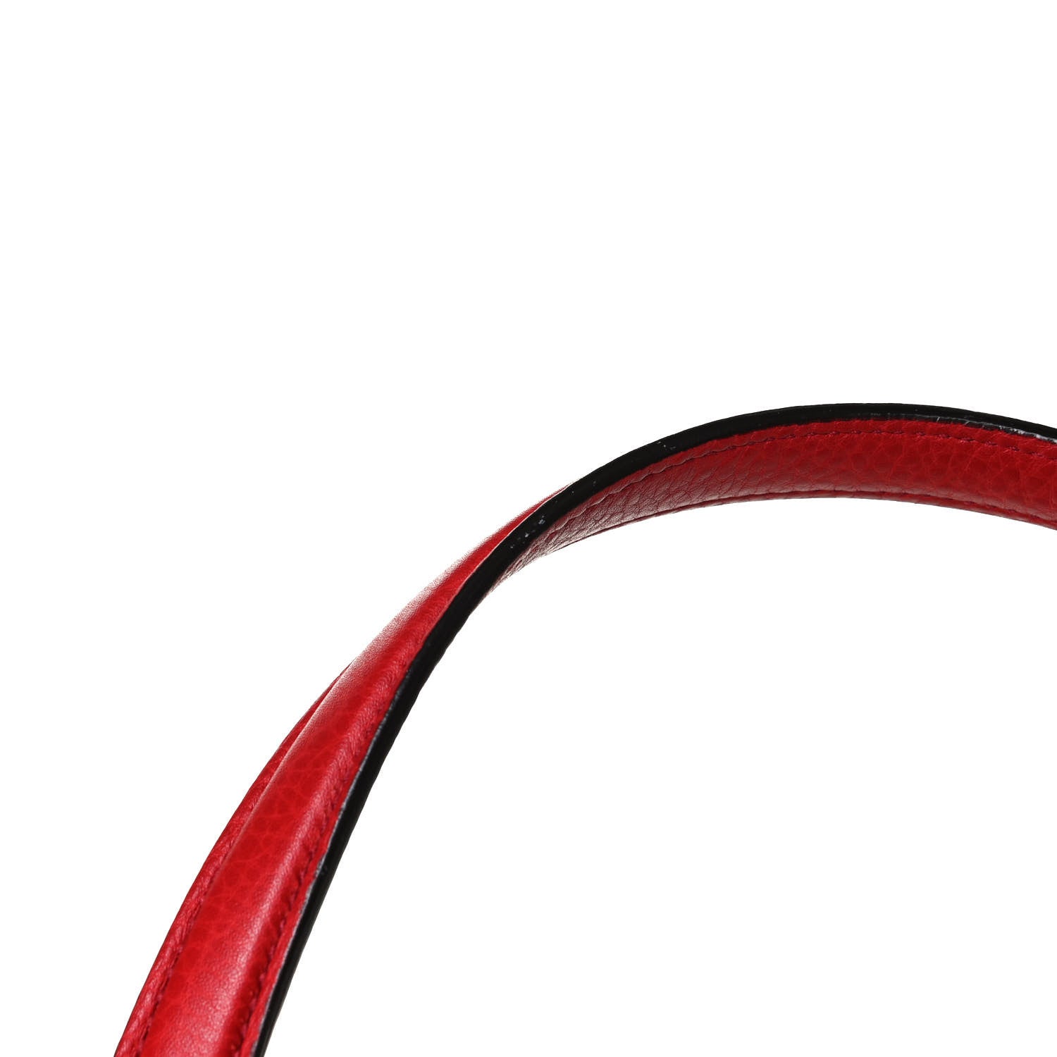 Gucci Pebbled Calfskin Medium Soho Shoulder Bag Red 9 of 21