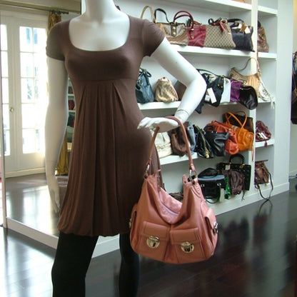 Marc Jacobs Leather Large Multipocket Hobo Pink 2 of 12
