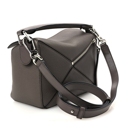 Loewe Calfskin Small Puzzle Bag Dark Taupe 3 of 11