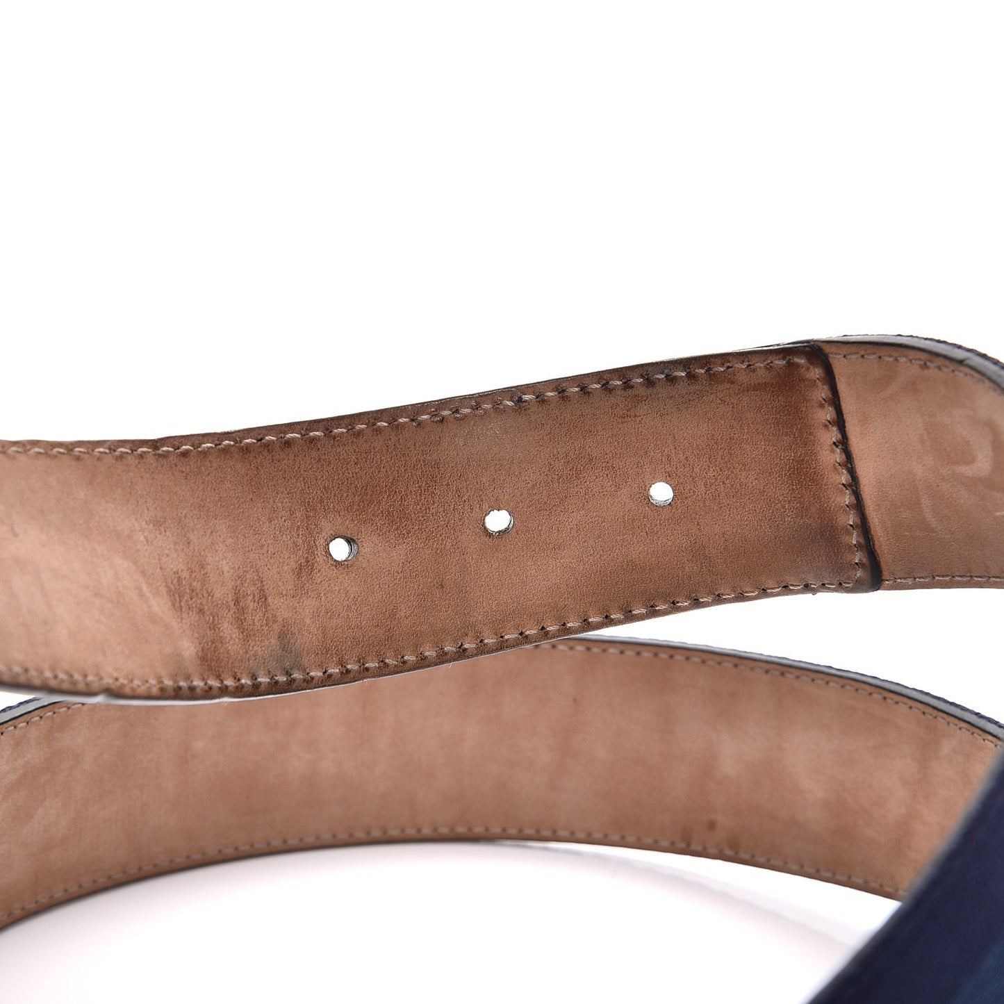 Canvas Web Interlocking G Belt 95 38 Blue