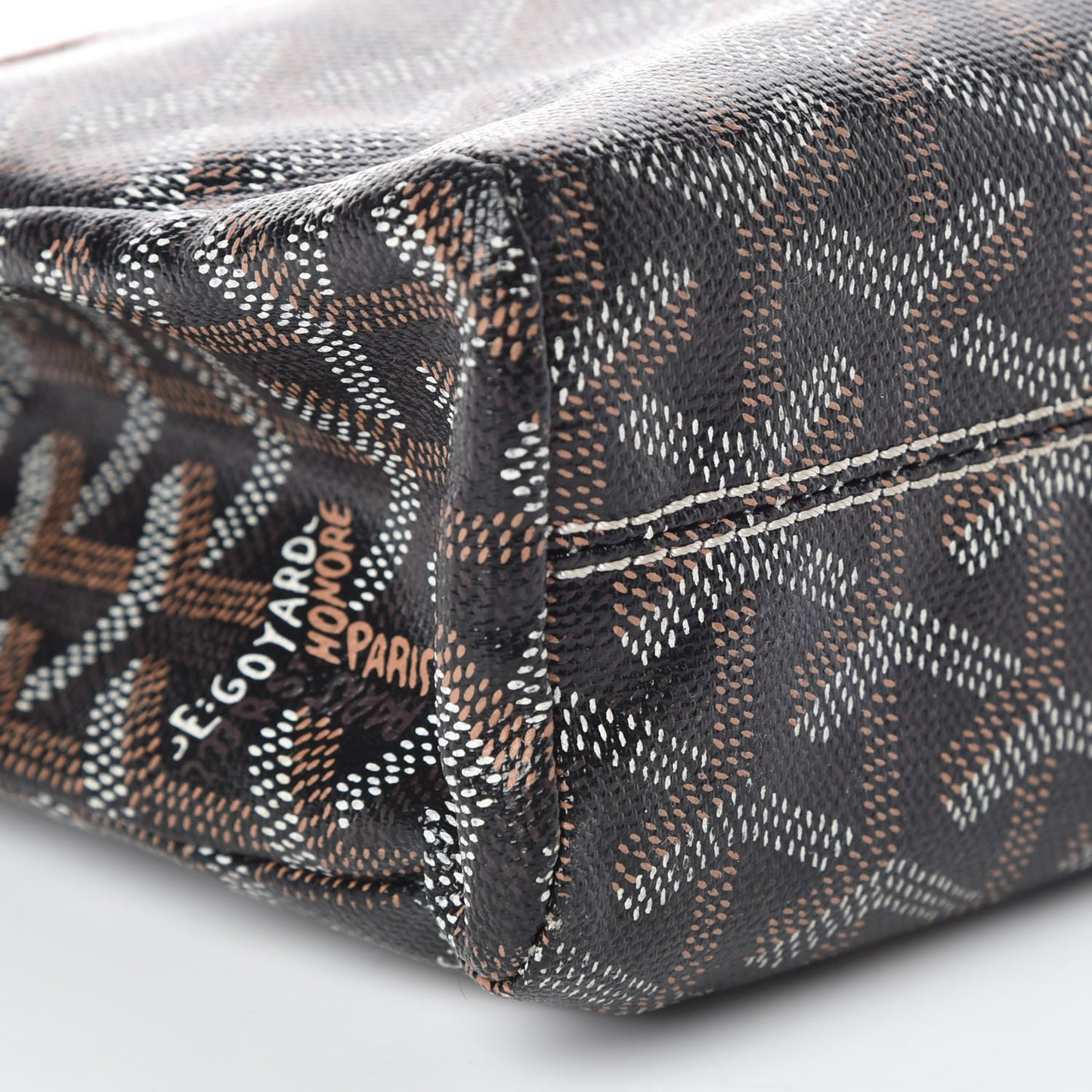 Goyardine Miroir Toiletry Bag PM Black Gold
