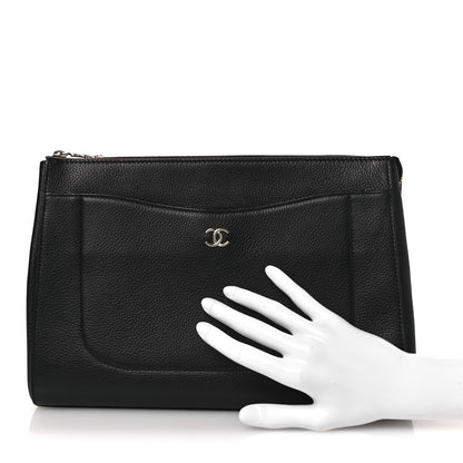Chanel Grained Calfskin Large Neo Executive Cosmetic Case Black 2 of 12