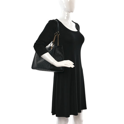 Gucci Guccissima Medium Padlock Tote Black 2 of 8