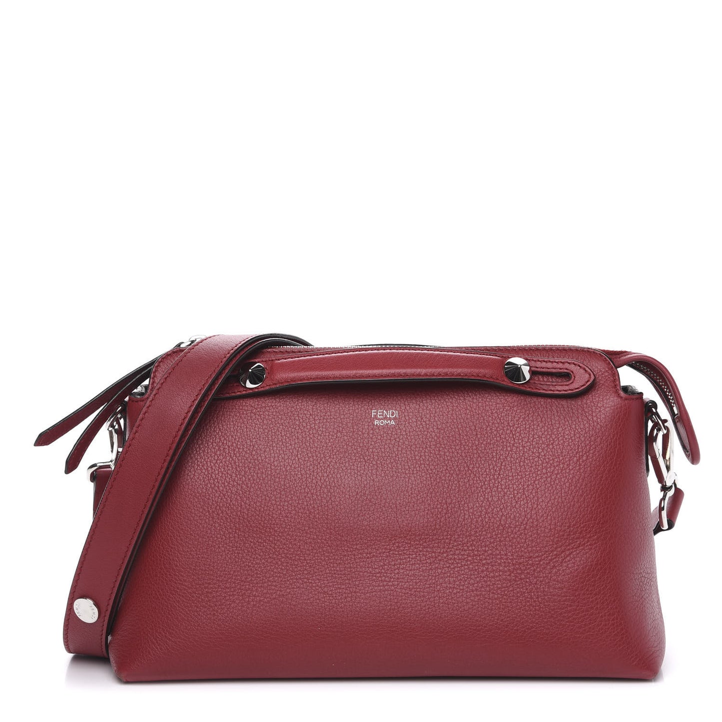 Vitello Dolce Marmol Medium By The Way Boston Bag Ciliegia