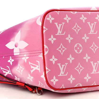Louis Vuitton Monogram Escale Neverfull MM Rouge 8 of 9