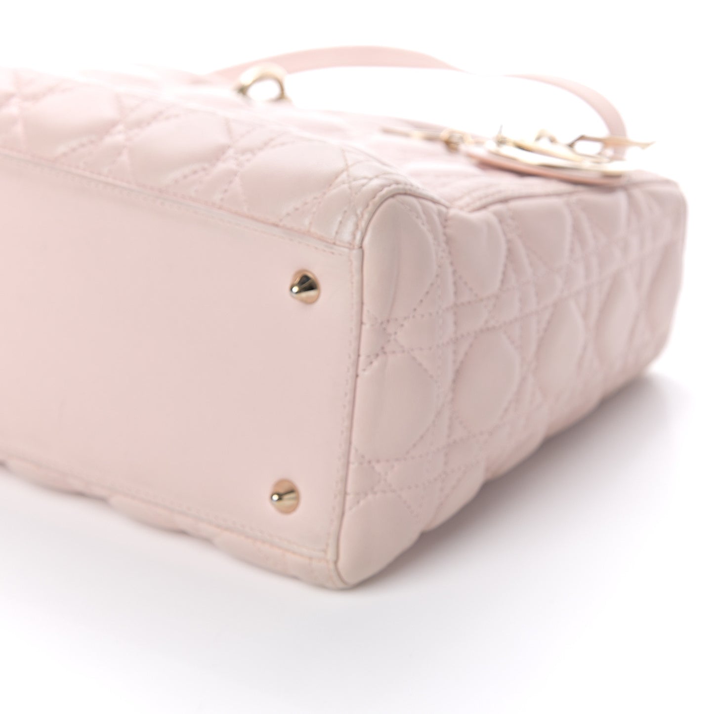Lambskin Cannage Medium Lady Dior Light Pink