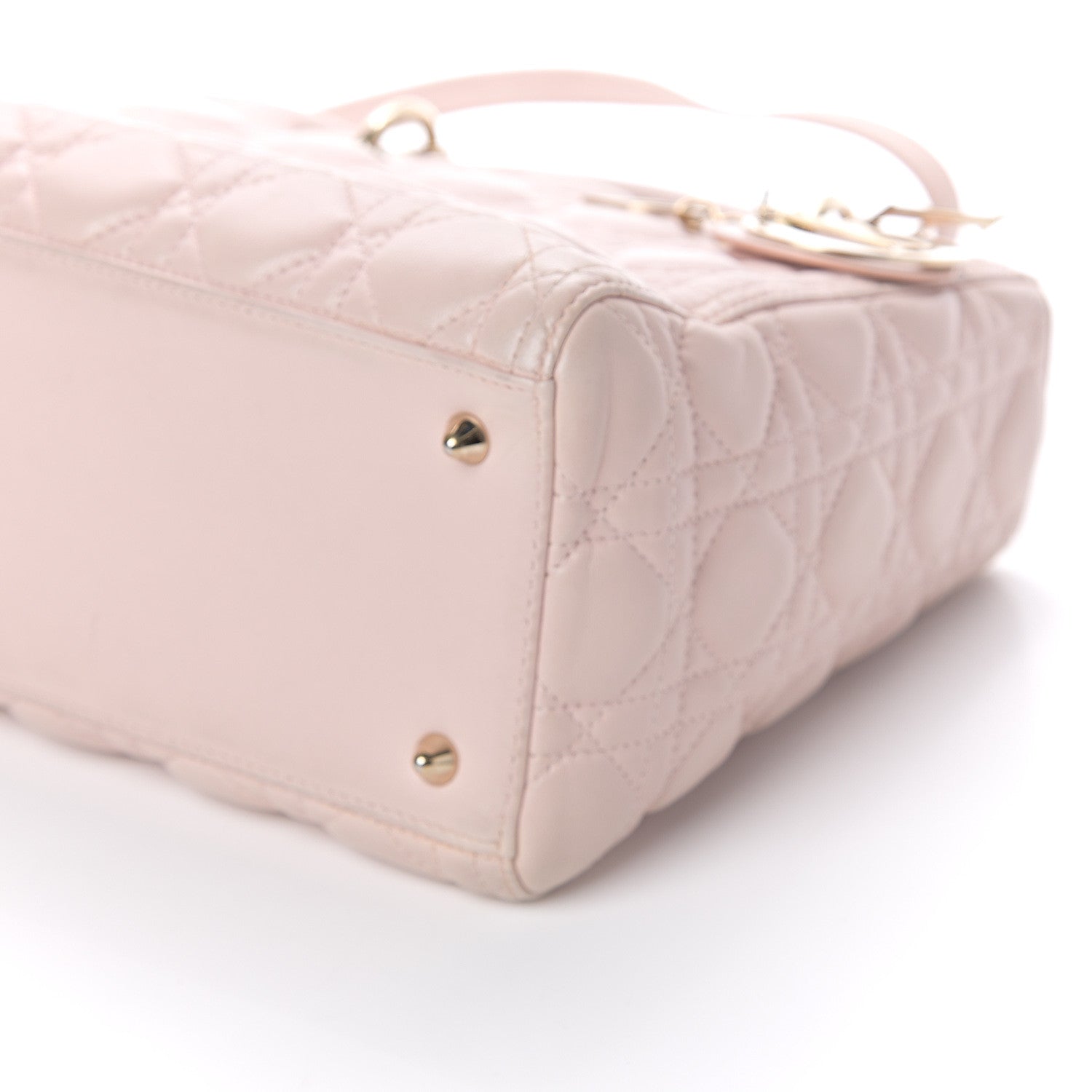 Christian Dior Lambskin Cannage Medium Lady Dior Light Pink 8 of 8