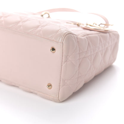 Christian Dior Lambskin Cannage Medium Lady Dior Light Pink 8 of 8