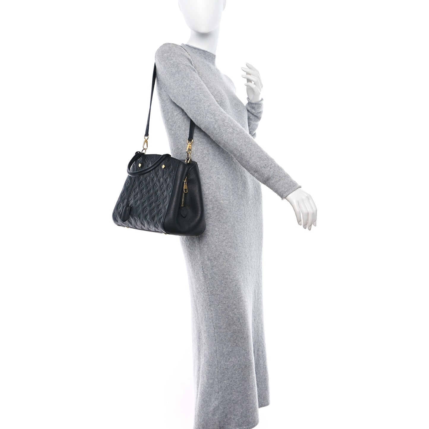 LOUIS VUITTON Empreinte Montaigne MM Black