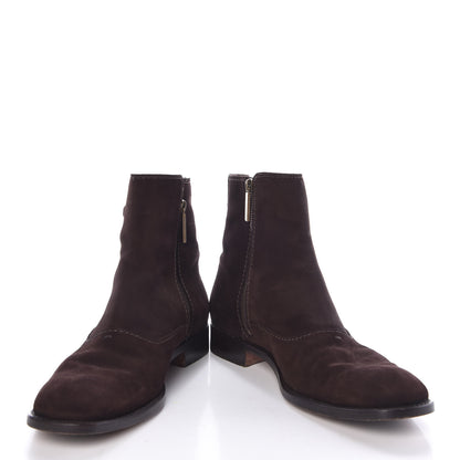 Louis Vuitton Suede Mens Boots 8 Dark Brown 5 of 13