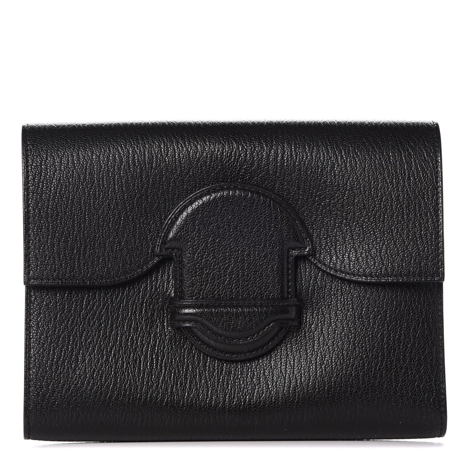 Hermes Chevre Mysore 1938 Wallet 19 Black 1 of 9