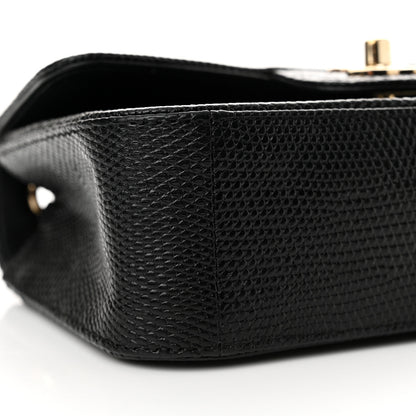 Chanel Lizard Mini Rectangular Flap Black 9 of 13