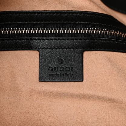 Gucci Calfskin Dog Embroidered Extra Large Dionysus Hobo Black 6 of 14
