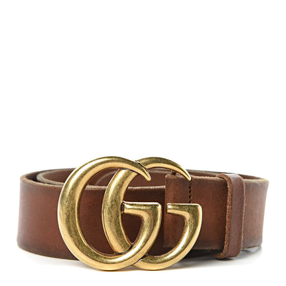 Gucci Faded Calfskin Double G 40mm Belt 80 32 Cuir 1 of 7
