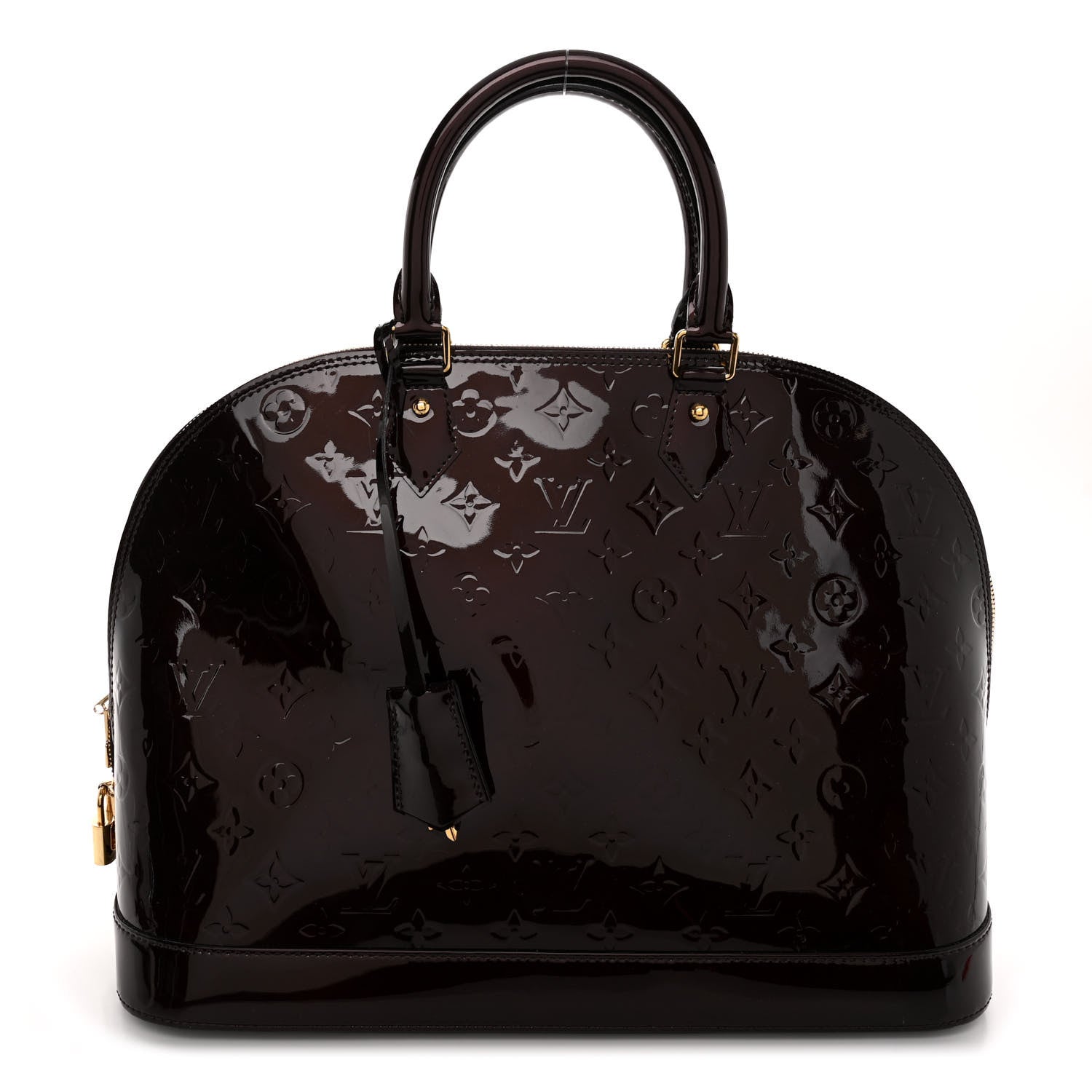 Louis Vuitton LOUIS VUITTON Vernis Alma GM Amarante 1 of 9