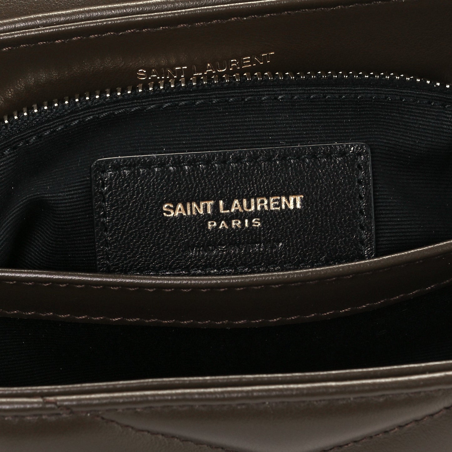Calfskin Y Quilted Monogram Toy Loulou Crossbody Bag Earth
