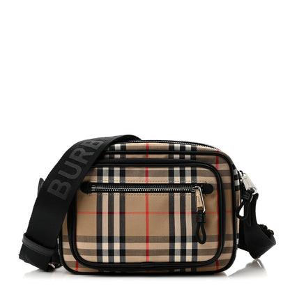 Burberry Vintage Check Calfskin Small Camera Bag Archive Beige 1 of 10