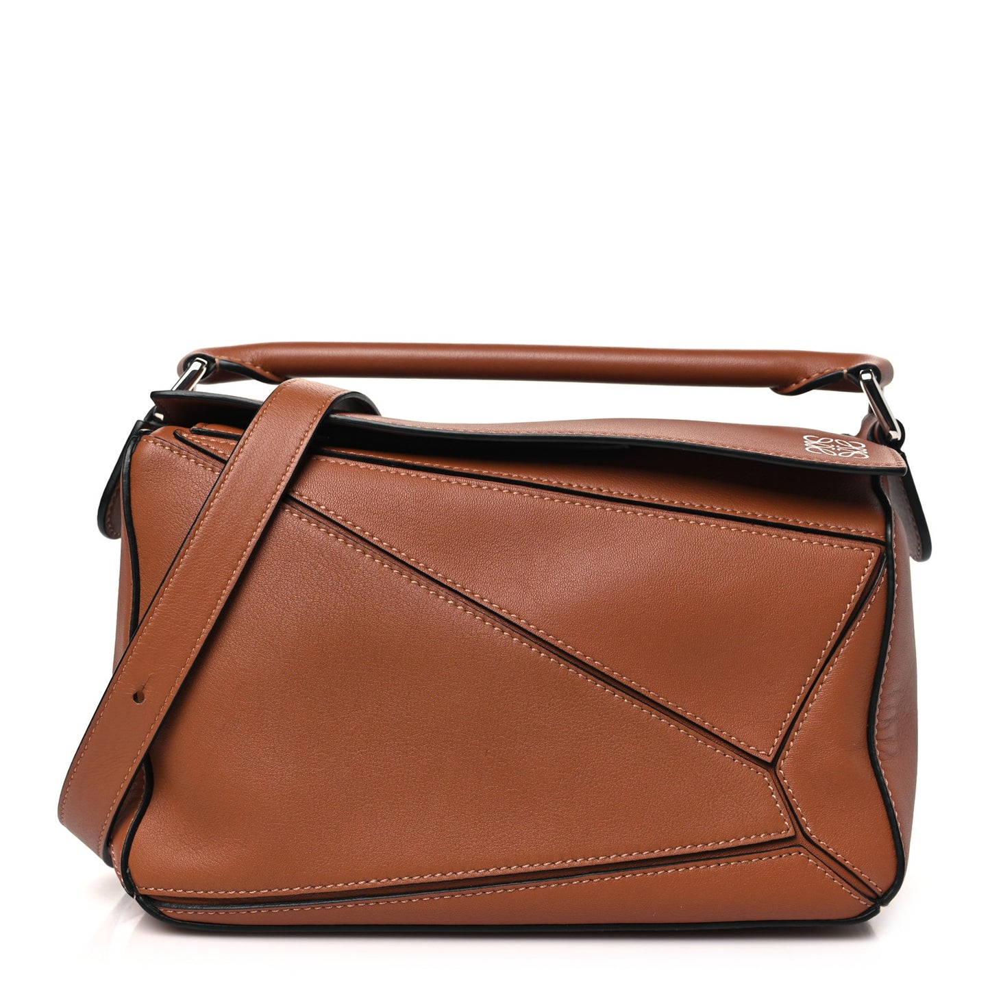 Calfskin Small Puzzle Bag Tan