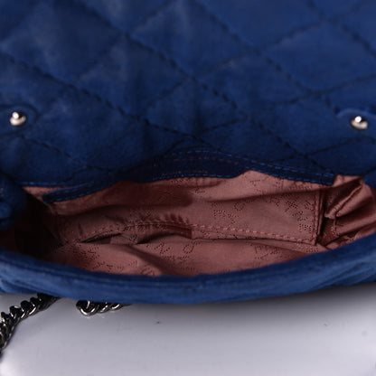 Stella McCartney Shaggy Deer Quilted Falabella Crossbody Bag Blue 4 of 5