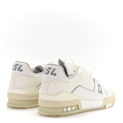 Louis Vuitton Calfskin Mens LV Trainer Sneakers 9 White 5 of 8