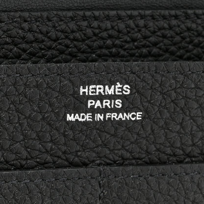Hermes Togo Dogon Duo Wallet Black 8 of 13