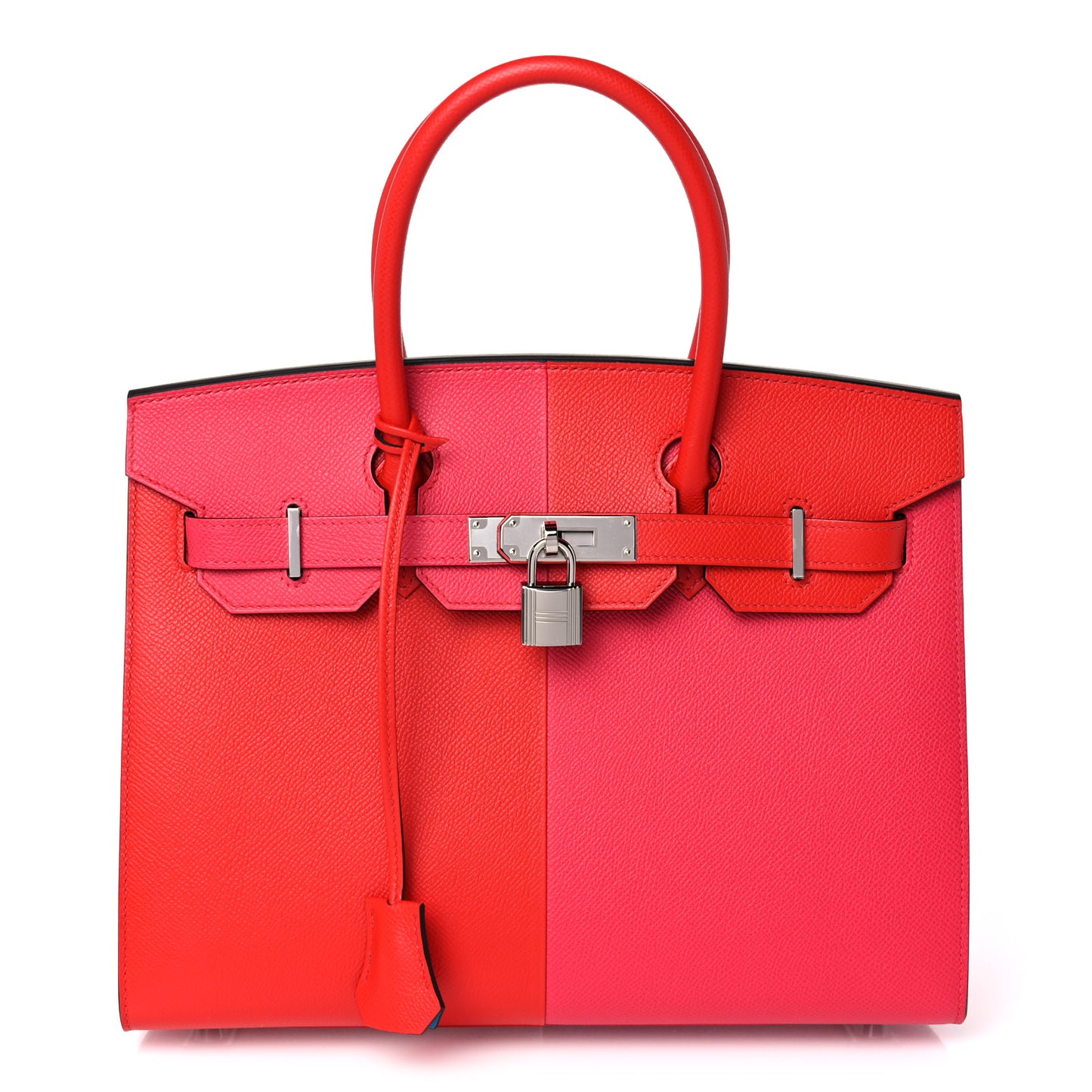 Epsom Casaque Birkin Sellier 30 Rouge Coeur Rose Extreme Bleu Zanzibar