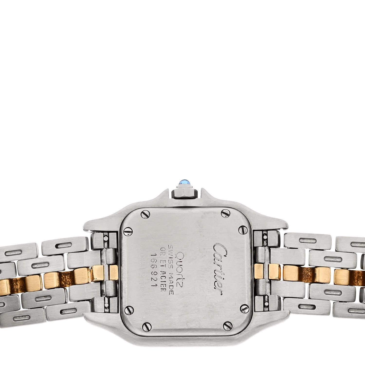 Cartier Stainless Steel 18K Yellow Gold 22mm Panthere Quartz Watch 4 of 4