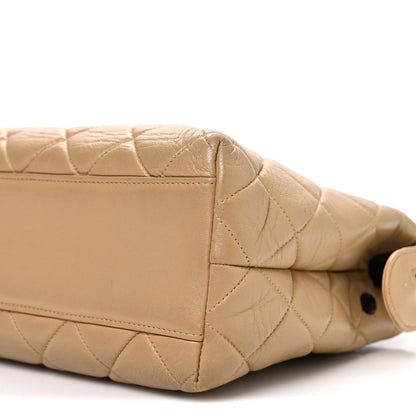 Chanel Lambskin Quilted Shoulder Bag Beige 11 of 12