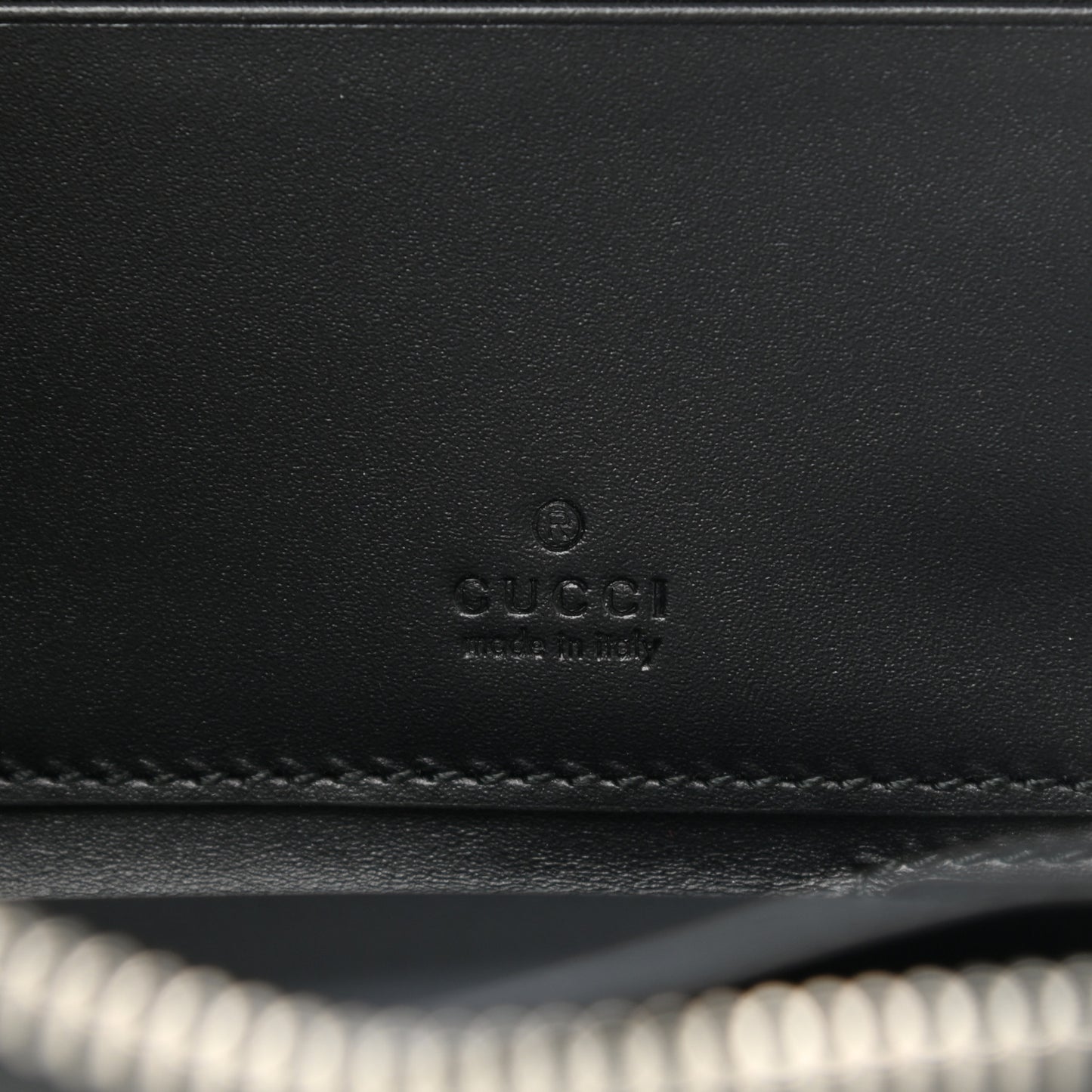 GG Supreme Monogram Kingsnake Zip Around Wallet Black Grey
