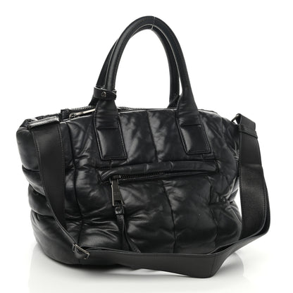 Prada Nappa Bomber Tote Black 2 of 9