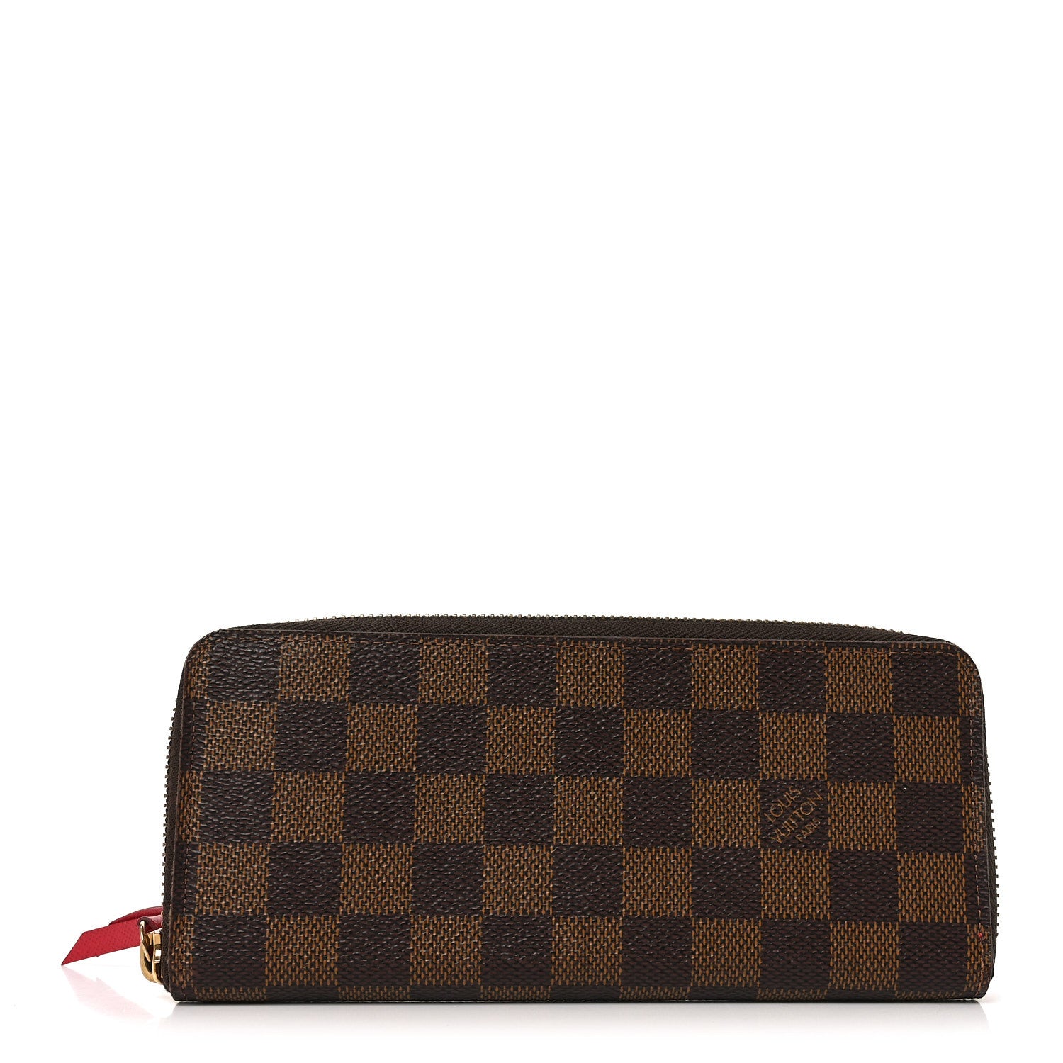 Louis Vuitton Damier Ebene Clemence Wallet Cherry 1 of 6