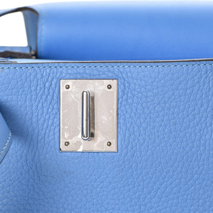 Hermes Taurillon Clemence Swift Jypsiere 28 Bleu Paradis 29 of 36