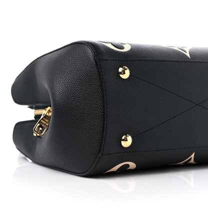 Louis Vuitton Empreinte Monogram Giant Montaigne MM Black Beige 7 of 9