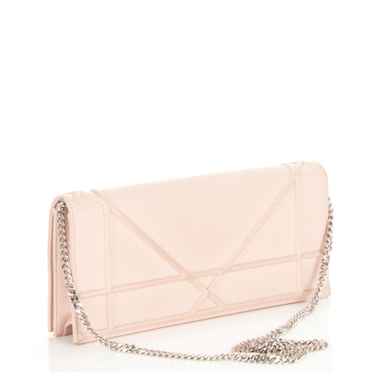 Christian Dior Grained Calfskin Diorama Pochette Nude 3 of 6